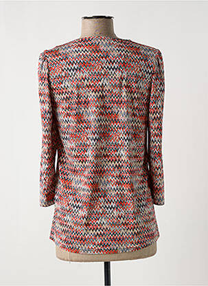 T-shirt manches 3/4 manches 3/4 rouge MULTIPLES femme
