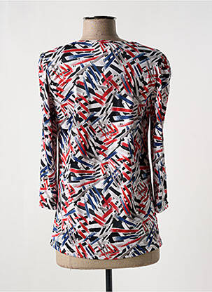 T-shirt manches 3/4 manches 3/4 rouge MULTIPLES femme