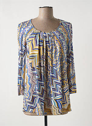 T-shirt manches 3/4 manches 3/4 bleu MULTIPLES femme