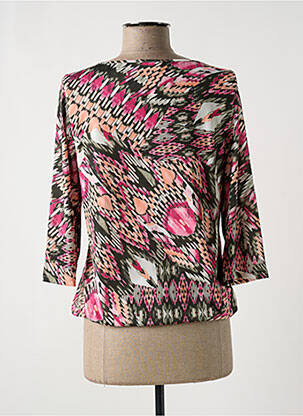 T-shirt manches 3/4 manches 3/4 rose MULTIPLES femme