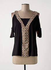 T-shirt noir MULTIPLES pour femme seconde vue