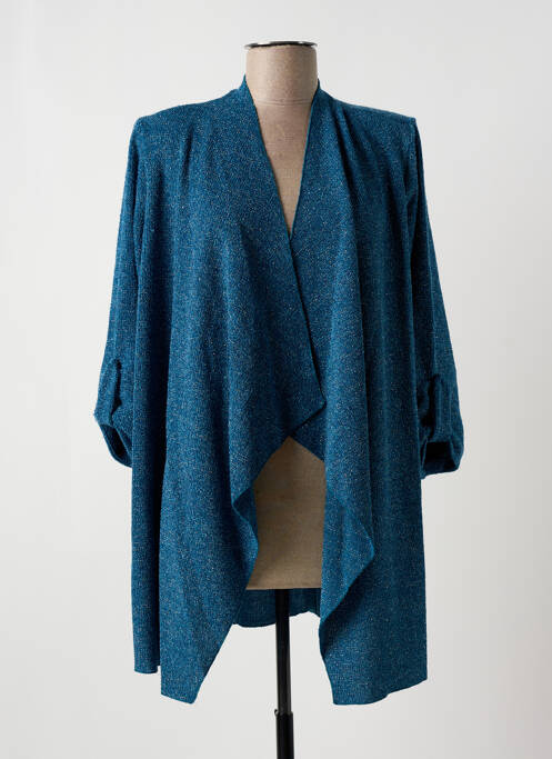 Gilet manches longues bleu MULTIPLES pour femme
