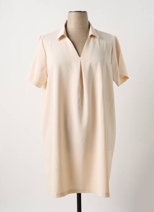 Robe mi-longue beige MULTIPLES pour femme