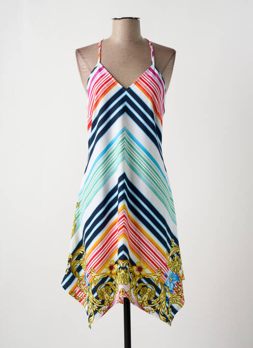 Robe mi-longue bleu MUTIPLES pour femme