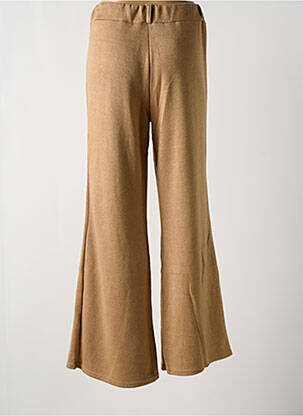 Pantalon large taille haute taille haute beige MULTIPLES femme