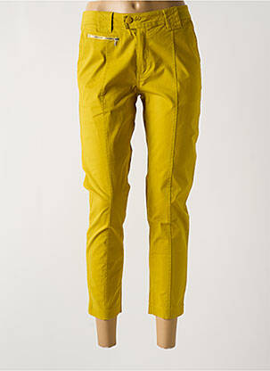 Pantalon 7/8 stretch taille normale jaune MULTIPLES femme
