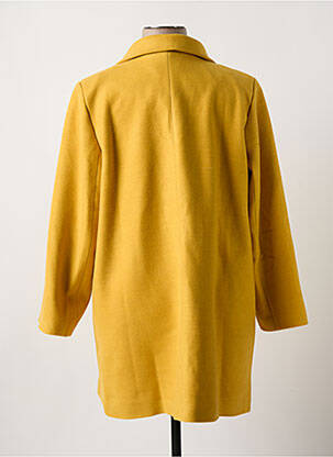 Manteau long coupe droite sans capuche jaune MULTIPLES femme