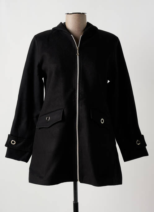 Manteau long noir MULTIPLES pour femme