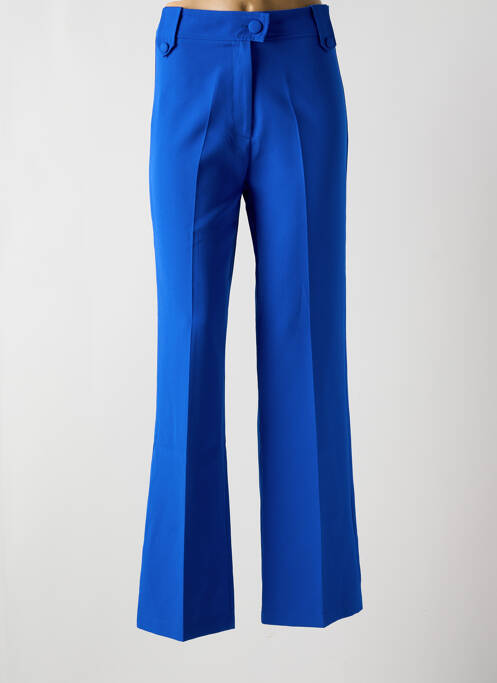 Pantalon droit bleu MULTIPLES pour femme