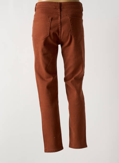 Pantalon slim marron MULTIPLES pour femme