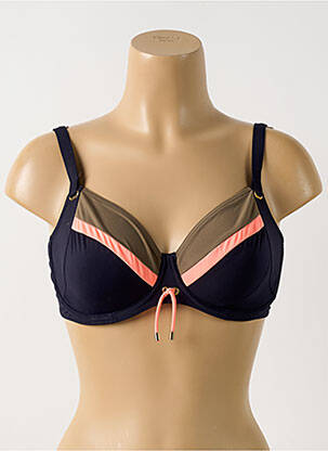 Haut de maillot de bain stretch haut soutien-gorge emboitant bleu PRIMA DONNA femme