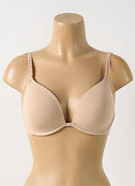 Soutien-gorge effet matière satinée haut soutien-gorge moulé chair SIMONE PERELE femme