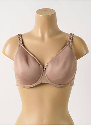Soutien-gorge effet matière satinée haut soutien-gorge moulé beige PRIMA DONNA femme