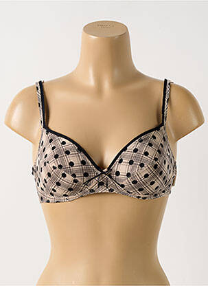 Soutien-gorge effet matière satinée haut soutien-gorge emboitant beige MARIE JO femme