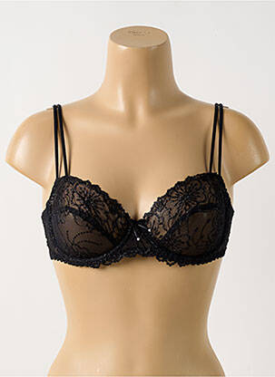 Soutien-gorge effet matière satinée haut soutien-gorge emboitant noir MARIE JO femme