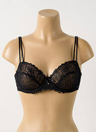 Soutien-gorge effet matière satinée haut soutien-gorge emboitant noir MARIE JO femme