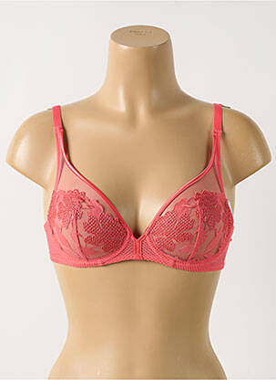 Soutien-gorge effet matière satinée haut soutien-gorge emboitant rose SIMONE PERELE femme