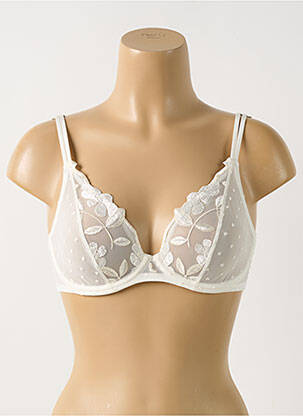 Soutien-gorge effet matière satinée haut soutien-gorge emboitant blanc MARIE JO femme