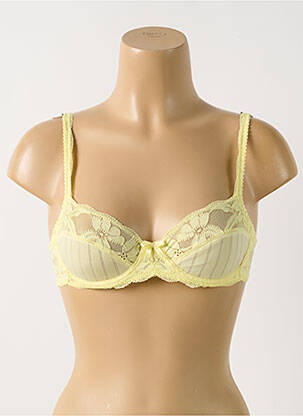 Soutien-gorge effet matière satinée haut soutien-gorge emboitant jaune MARIE JO femme