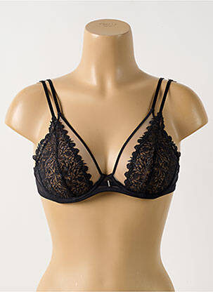 Soutien-gorge effet matière satinée haut soutien-gorge emboitant noir MARIE JO femme