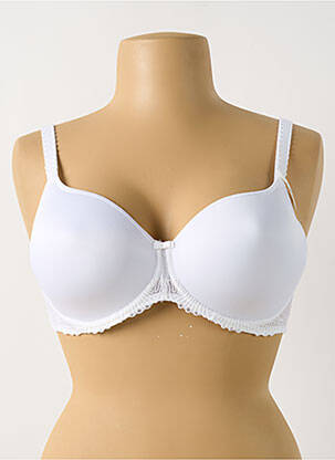 Soutien-gorge effet matière satinée haut soutien-gorge moulé blanc CONTURELLE femme