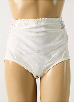 Culotte haute effet matière satinée beige FELINA femme