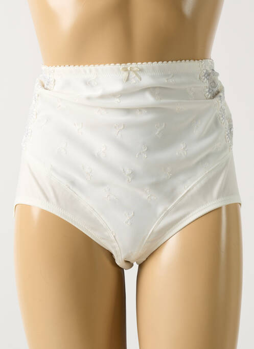 Culotte haute effet matière satinée beige FELINA femme