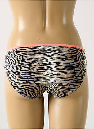 Bas de maillot de bain effet matière satinée culotte gris PRIMADONNA femme