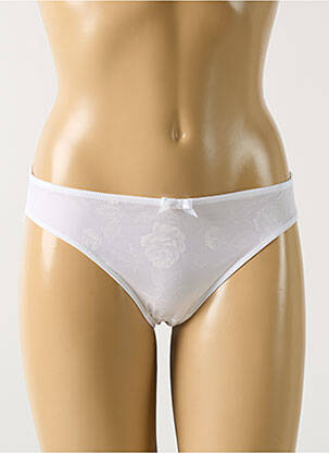 Culotte effet matière satinée blanc MARIE JO femme