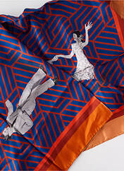 Foulard bleu POCHETTE SQUARE pour femme seconde vue