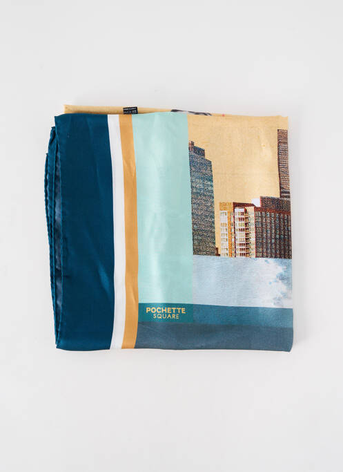 Echarpe bleu POCHETTE SQUARE pour femme