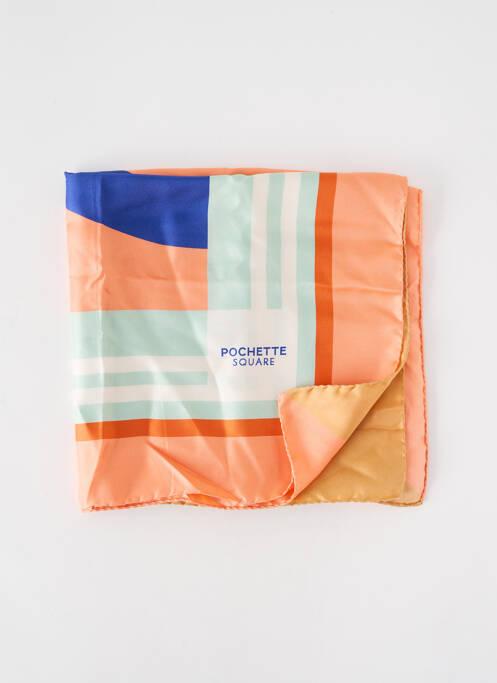 Foulard orange POCHETTE SQUARE pour femme