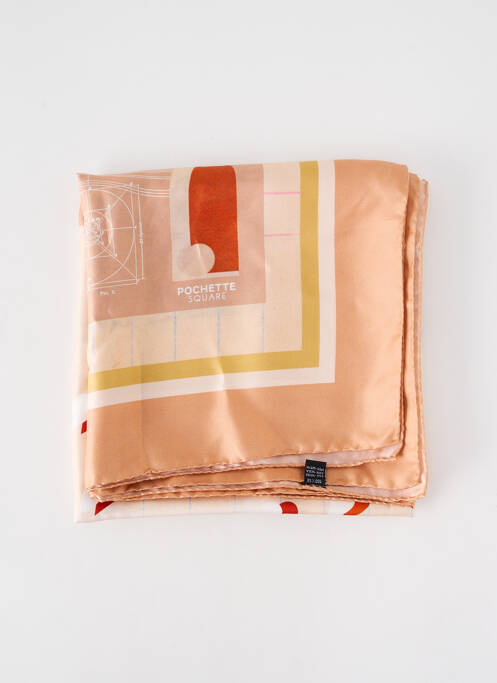 Foulard orange POCHETTE SQUARE pour femme