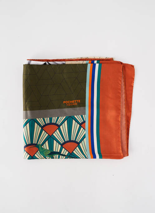 Foulard orange POCHETTE SQUARE pour femme