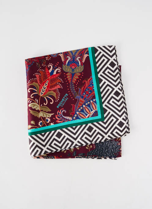 Foulard rouge POCHETTE SQUARE pour femme