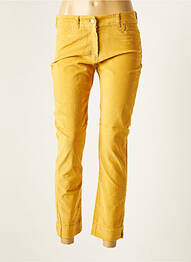 Pantalon 7/8 stretch taille normale jaune PAUL BRIAL femme