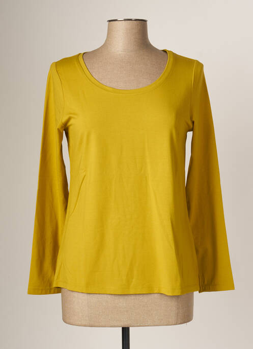 T-shirt manches longues manches longues jaune MALOKA femme