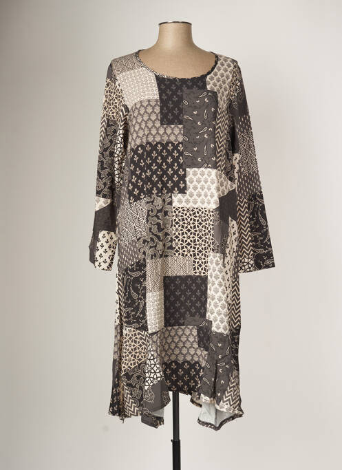 Robe mi-longue beige G!OZE pour femme