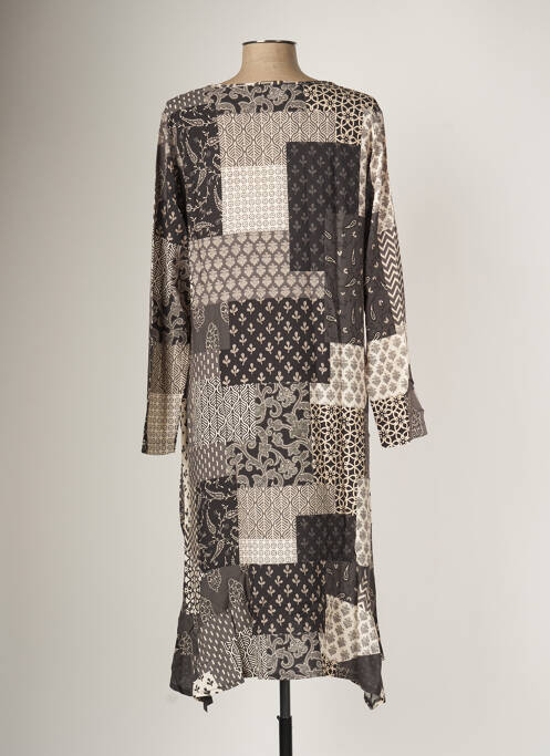 Robe mi-longue beige G!OZE pour femme