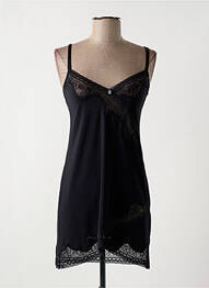 Nuisette/combinette col v noir IMPLICITE femme