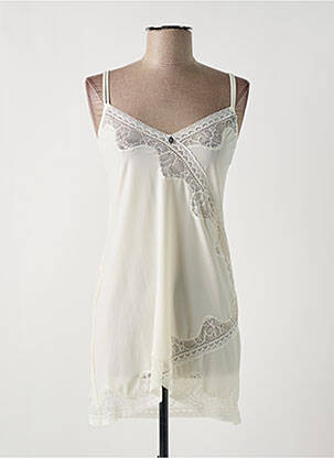 Nuisette/combinette col v blanc IMPLICITE femme