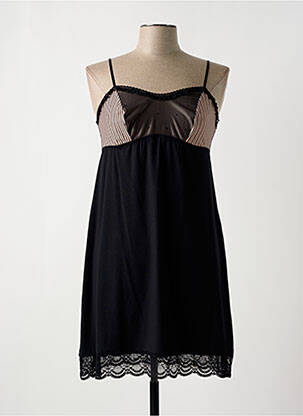 Chemise de nuit imprimé rayures noir ANTINEA femme