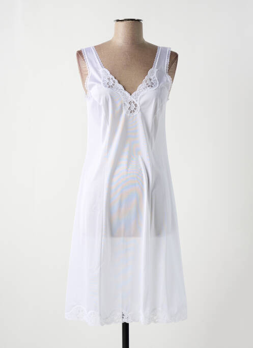 Jupon /fond de robe coupe évasée blanc LINGERIE ELIZABETH femme