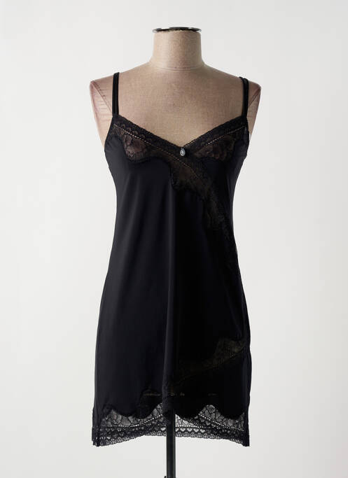 Nuisette/combinette col v noir IMPLICITE femme