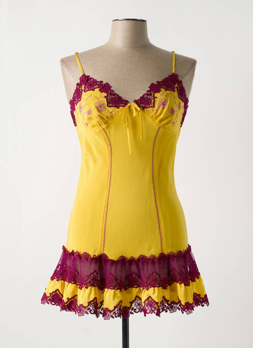 Nuisette/combinette col v jaune MARJOLAINE femme