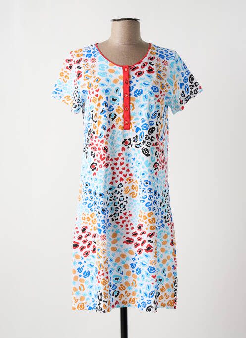 Chemise de nuit bleu MASSANA pour femme
