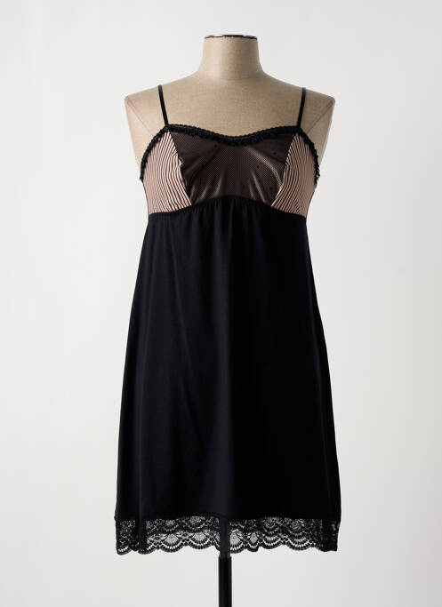 Chemise de nuit noir ANTINEA pour femme