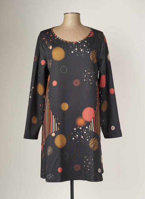 Robe mi-longue noir G!OZE pour femme