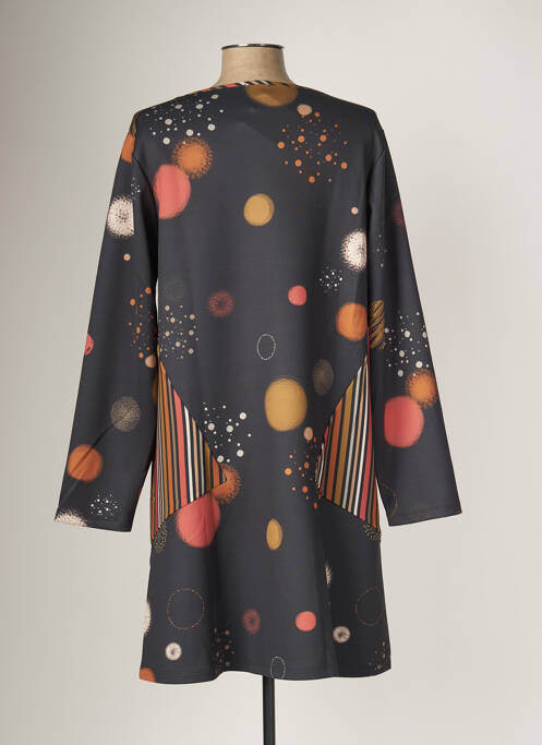 Robe mi-longue noir G!OZE pour femme