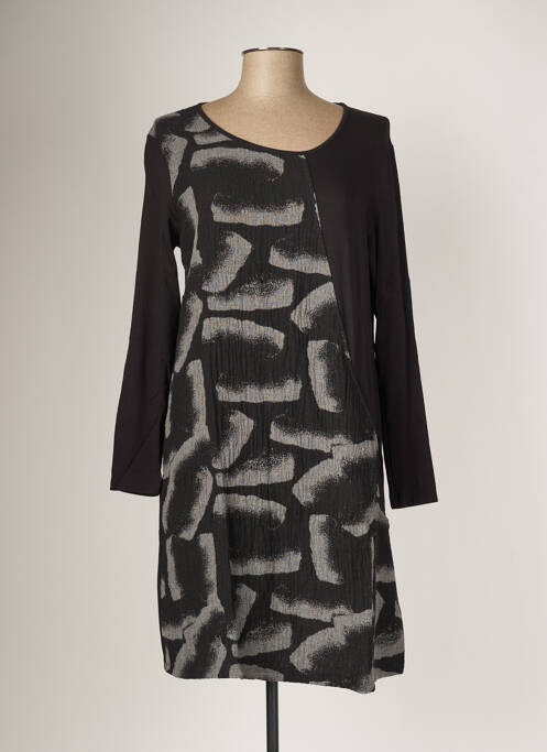 Robe mi-longue noir G!OZE pour femme